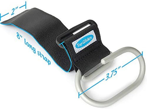 Top Glides Jumbo Swirly Hook for Strollers/Walkers, Silver/Black (Silver)